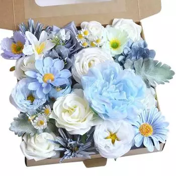 Коробка с искусственными цветами, имитация цветов, украшение для дома, праздника, свадьбы