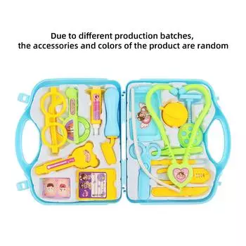 Коробка с набором медицинских инструментов для детского моделирования, домашний термометр-стетоскоп и другие медицинские инструменты, взаимодействие родителей и детей