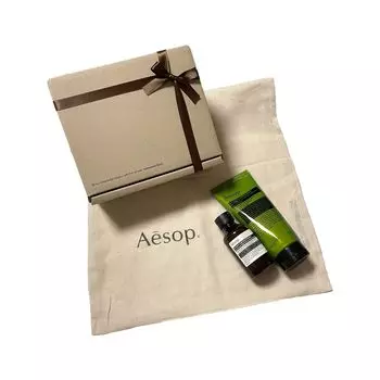 КОРОБКА с пакетом для покупок Aesop Body Care Skin Care Set Geranium Body Cleanser Scrub [Подарок включен]