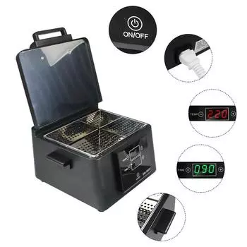 Коробка с УФ-дезинфицирующим средством, Стерилизатор с УФ-светом емкостью 2,6 л. Высокотемпературный сухой бокс. Таймер. UK PLUG