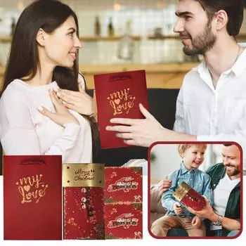 Коробка-сюрприз Jump Box Рождественская креативная коробка-сюрприз Красный конверт Jump Gift Box One Size