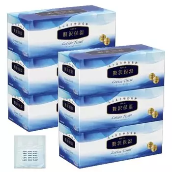 коробки пластиковые Elleair Box Tissue Luxury Moisturizing 200 пар целлюлоза [6 + мешок] 100%