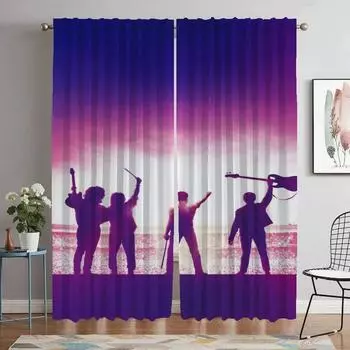 Королева Элегантные Шторы для Комнаты Камеры Оконные Шторы Разделительные Шторы Домашний Интерьер Шторы 2 Части Тюль для Спальни Гостиной W50xH70cmx2pcs-CL