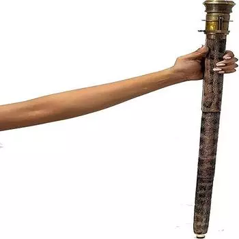 Королевский антикварный телескоп с компасом