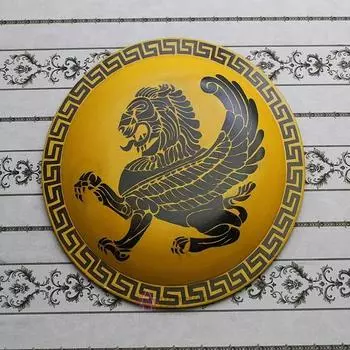 Королевский ремесленный круглый деревянный щит викингов 66,04 см, Реплика щита LARP, косплей, щит рыцаря, домашний декор, средневековый воин-дракон