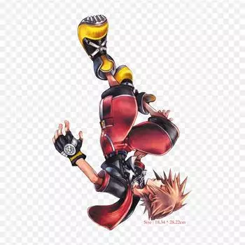 Kingdom Sora Dream Drop Distance Art Kingdom 3D Dream Iron on Heat Transfer Printing Виниловые нашивки Наклейка для одежды DIY Аппликации Моющиеся нашивки