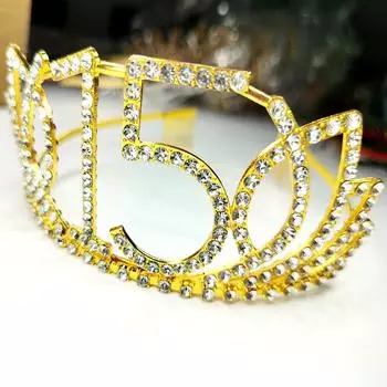 Корона из нового сплава со стразами, роскошная легкая повязка на голову для 15 лет, полная бриллиантовых аксессуаров для волос, корона для волос