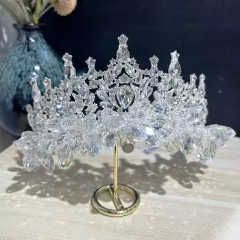 Корона свадебный головной убор основное свадебное платье стразы свадебные аксессуары для волос роскошная атмосфера премиум взрослый день рождения принцесса корона