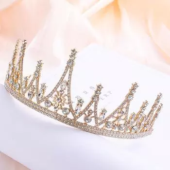 Корона тиара невеста женщина 18 лет взрослая замуж студент принцесса черная корона круглая корона серебряный