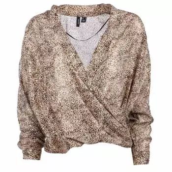 Короткая блузка с запахом и леопардовым принтом Женщина VERO MODA
