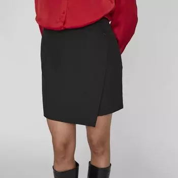 Короткая черная юбка женщина VILA 34 чёрный