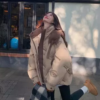 Короткая куртка-пуховик с капюшоном, зимнее утепленное пальто, выглядит очень красиво, маленькая куртка из утиного пуха 90% белого цвета S recommends 47.5kg within