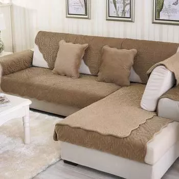 Короткая плюшевая нескользящая диванная подушка «Феникс», плюшевая подушка, кожаная диванная подушка, полотенце для дивана, чехол для дивана 70*70cm