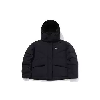 Короткая теплая куртка-пуховик с капюшоном для баскетбольной серии Li Ning Badfive, женская верхняя одежда, стандартная, черная, AYMQ414-2 M