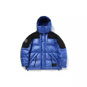 Короткая теплая куртка-пуховик с капюшоном Li-Ning Anti-Five Series, мужская куртка, цвет ярко-сапфировый AYMQ105-2 L