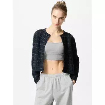 Короткая трикотажная куртка Uniqlo Japan 01 OFF WHITE/M