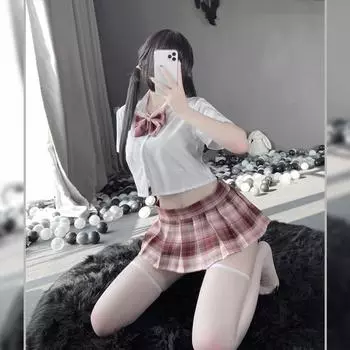 Короткая юбка JK, стиль колледжа pure desire, короткая студенческая одежда pure butterfly, униформа одного кампуса. average size (80-60 kg)