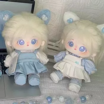 Короткая юбка мягкая кукла одежда костюм замена плюшевые игрушки одежда 20 см кукла из хлопка style 1