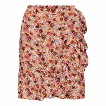 Короткая юбка с запахом и цветочным принтом ТОЛЬКО для женщин