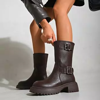 Короткие ботинки на толстой подошве, британский стиль, ретро-ботинки челси 2024 года, весна и осень, новые модные повседневные универсальные женские ботинки 35 чёрный