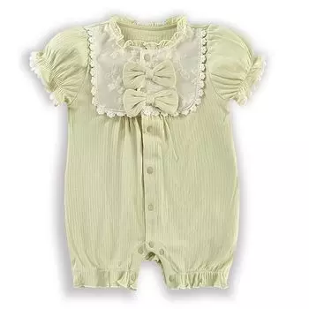 Короткие детские летние комбинезоны для новорожденных на 80 месяцев [Reegoo Peter] Одежда, комбинезоны для девочек, комбинезоны, рукава, одежда, одежда, одежда, зеленый, 9-12