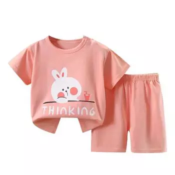 Короткие комплекты для мальчиков и девочек, милый динозавр с цветочным принтом, топы с короткими рукавами, короткие штаны с круглым вырезом, комплекты из двух предметов, одежда для детей 130 синий