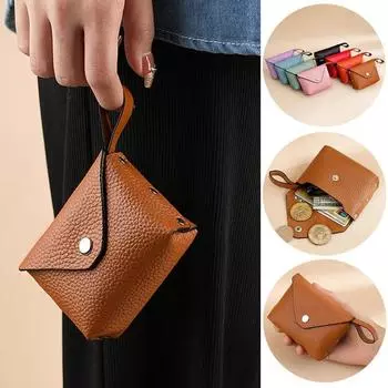 Короткие кошельки из натуральной кожи, мини-кошелек для денег, качественный кошелек для монет для женщин