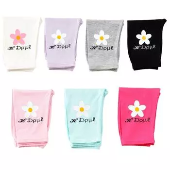 Короткие леггинсы для девочек 4–9 лет, леггинсы длиной до колена с принтом ромашек 100