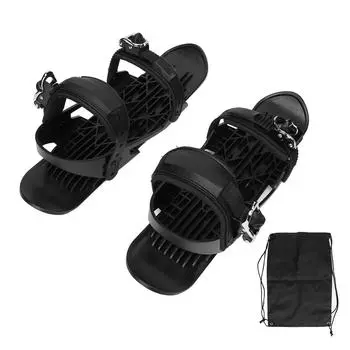 Короткие лыжные коньки, регулируемые, портативные, усиленные, мини-коньки для зимних видов спорта на открытом воздухе