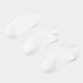 Короткие носки GU by Uniqlo 3P 01 OFF WHITE/ONE SIZE