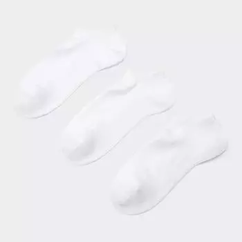 Короткие носки GU by Uniqlo 3P 00 WHITE/2729 cm