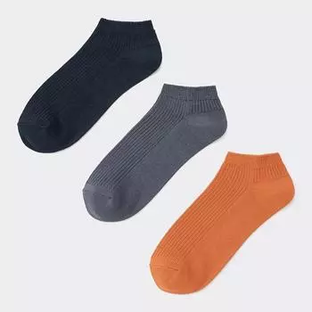 Короткие носки в рубчик GU by Uniqlo 3P цвет