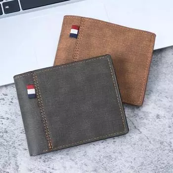 Короткие роскошные мужские кошельки из искусственной кожи с застежкой-молнией, держатель для монет, держатель для карт, мужской кошелек, клатч, держатель для фотографий, мужские кошельки, кошелек