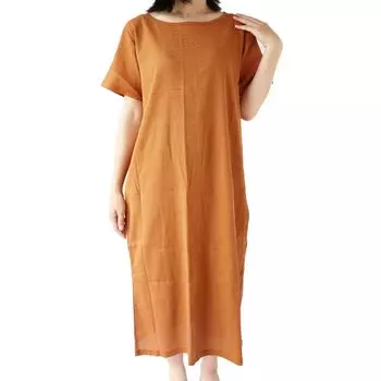 Короткие Сделано в Длинные Cool 6390 Takashima Chijimi [suzumen] Женское платье, Лето, Длинный, Рукав, Япония, Платье, Повседневный, Хлопок, Женское, Домашняя одежда, 100%