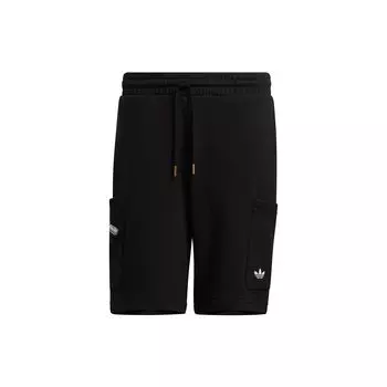 Шорты Adidas Originals Trefoil X Disney с вышитым медведем и мангой, клубника, 2 шт., мужские шорты, черные HD9081 S