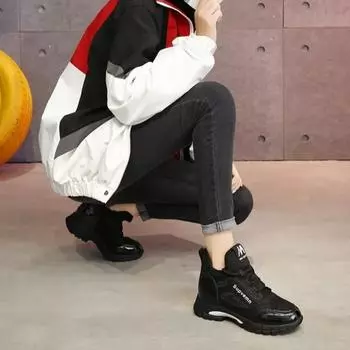 Короткие женские туфли на платформе, осенние новинки, дизайнерские ботинки из искусственной кожи, роскошные высококачественные ботинки, распродажа, популярные женские ботильоны 35