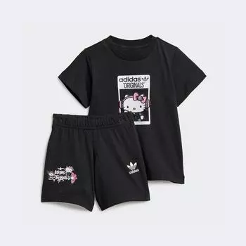 Короткий чайный сервиз adidas Hello Kitty IR9759 ЧЕРНЫЙ