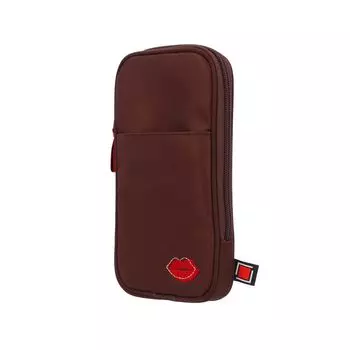 Короткий и тонкий футляр для хранения кистей для макияжа Porty Lip 4WP-PU918 artisan&artist коричневый