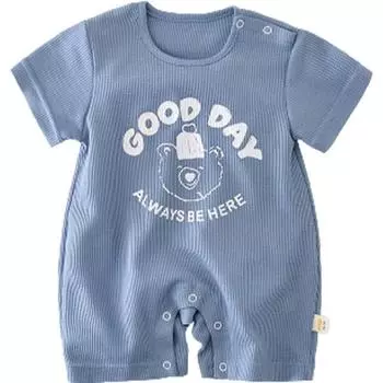 Короткий комбинезон Bevenez Good Day Bear Snap, размер 73, лучшая детская одежда в Корее