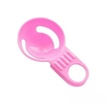 Короткий крючок для отделения яиц, простой в эксплуатации, полые белые разделители для яиц, легкий инструмент для разделения, экстрактор омлета, кексы синий