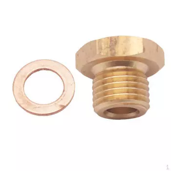 Короткий переходник для устройства измерения температуры с гнезда 1/8 NPT на вилку M14 X 1,5