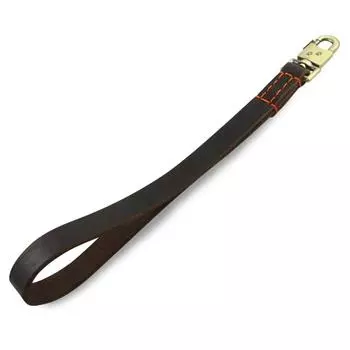 Короткий поводок для собак с мягкой ручкой, прочные и долговечные поводки из натуральной кожи для дрессировки собак средних и крупных пород