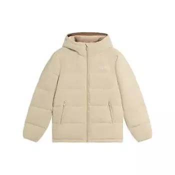Короткий пуховик с капюшоном и логотипом LiNing, мужская верхняя одежда Off-White AYMS145-3 XXL