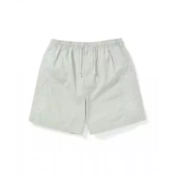 Короткий с цветочной вышивкой мятного цвета S