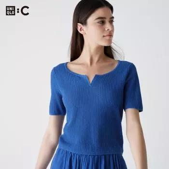Короткий свитер с кружевным вырезом UNIQLO, часть 5