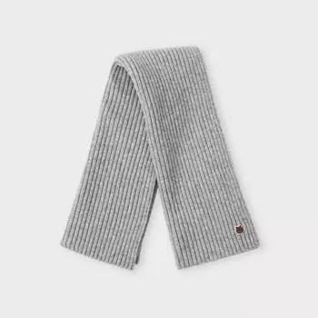 Короткий вязаный кашне Line Friends Made by Brown, серый