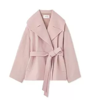 Короткое пальто с большим воротником FWFC244041 PNK [Frey ID] женское розовый