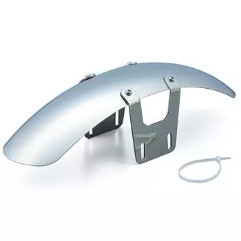 Короткое переднее крыло Daytona из нержавеющей стали с полировкой 39146 SR500(78-08) SR400(78-20) серебряный