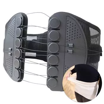 Корпорация Copa Pelvic Adjustment Team Kashan Supporter Set Тазовый пояс для нижней части спины Корсет для поддержки таза Пояс для поддержки тонкой сетки Воздухопроницаемый (M чёрный