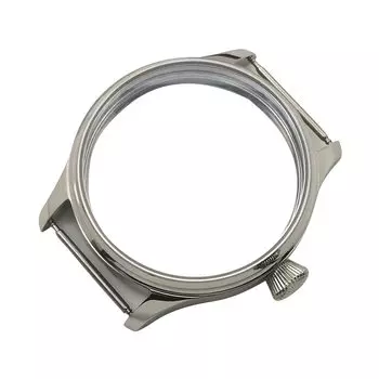 Корпус часов из нержавеющей стали 316L 42 мм, серебристый, полированный, для часового механизма ETA 6497 6498 ST3600